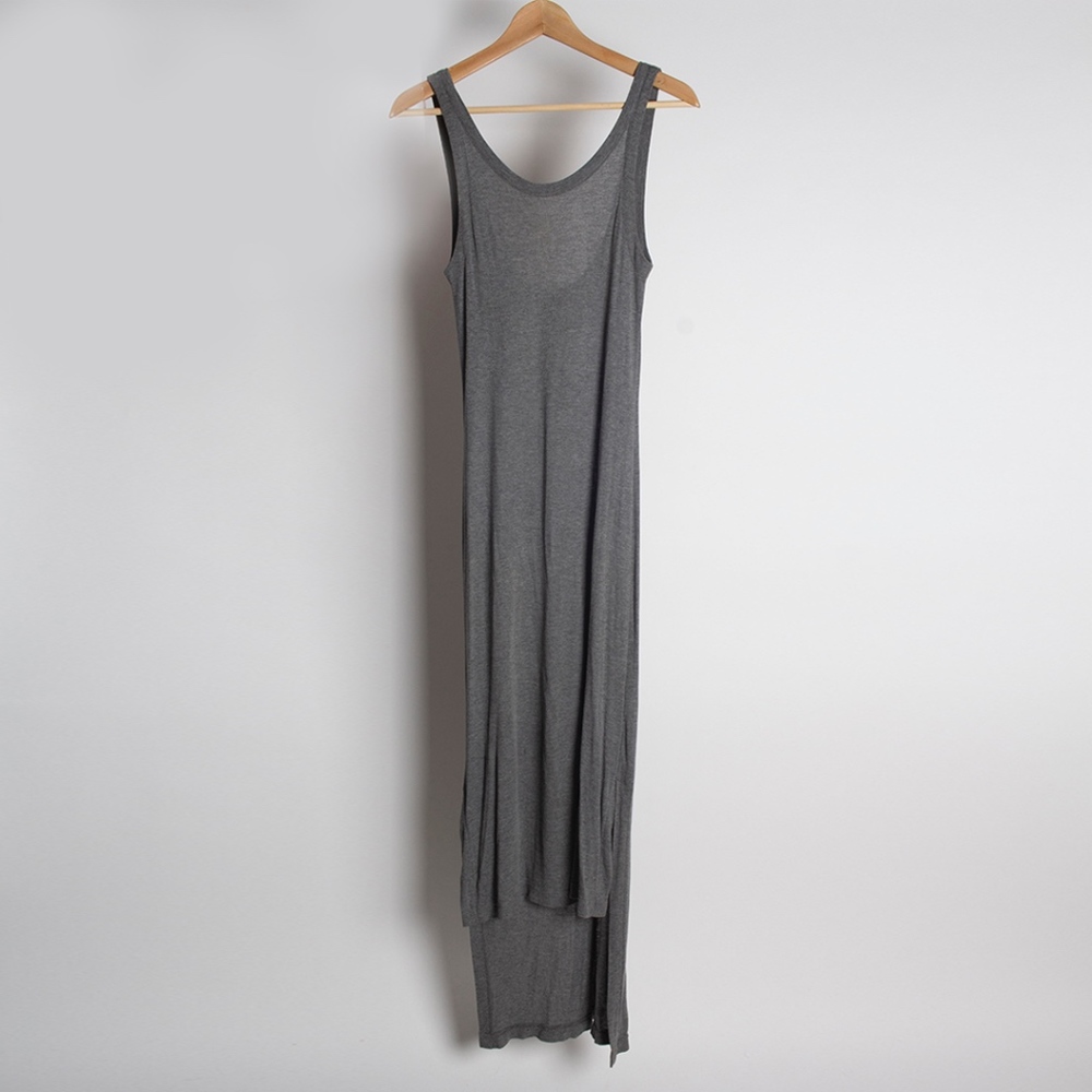 T by ALEXANDER WANG Grey Jersey Tank Dress